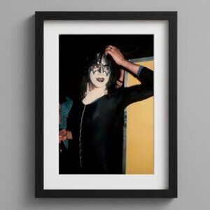 Ace Frehley Backstage Portrait Poster - Vintage KISS Band Photo Print